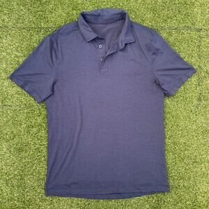 Lululemon Athletica Men's Casual Navy Blue Polo Shirt